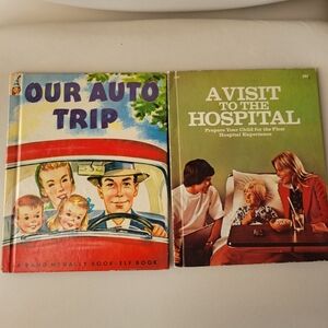 Vintage Kid Books Our Auto Trip & A Visit to the Hospital ~ 1950s ~ FINAL PRICE!